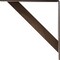 Ekena Millwork Traditional Steel Bracket, Hammered Dark Bronze 2"W x 18"D x 18"H BKTM02X18X18TRHDB - alternate 2